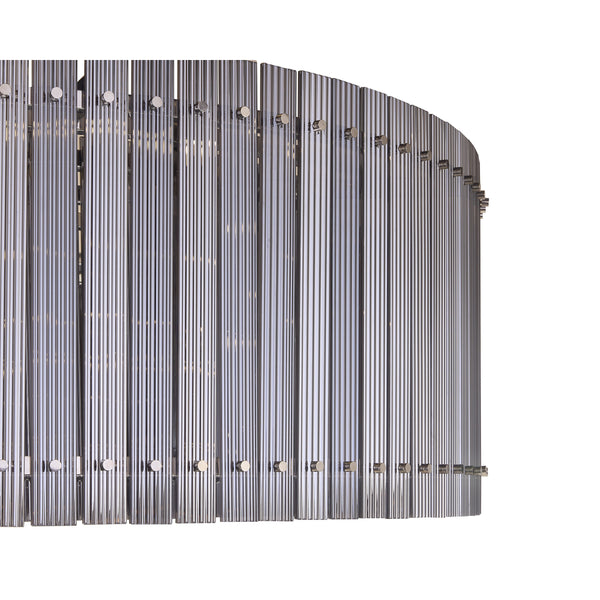 Kore Chandelier Large - Nickel - Smoke Grey