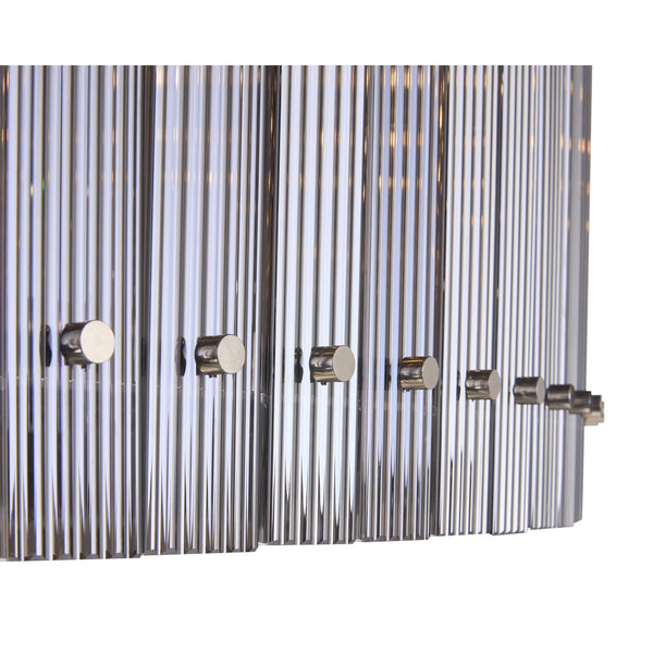 Kore Chandelier Large - Nickel - Smoke Grey