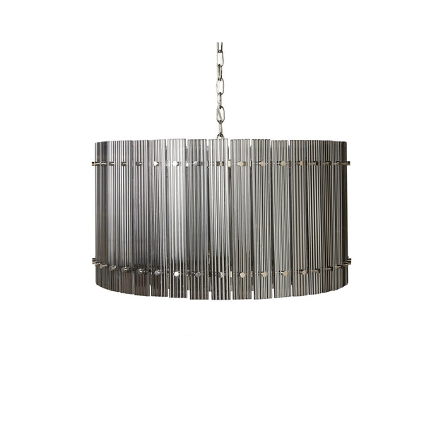 Kore Chandelier Small - Nickel - Smoke Grey