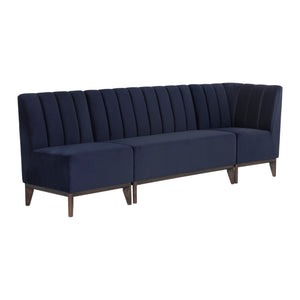 Kosovo Banquette - Brown - Abbington Navy