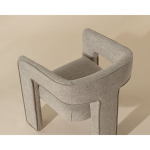 Krasner Dining Armchair - Rhapsody Sand