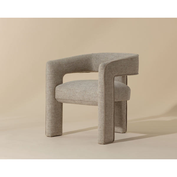 Krasner Dining Armchair - Rhapsody Sand