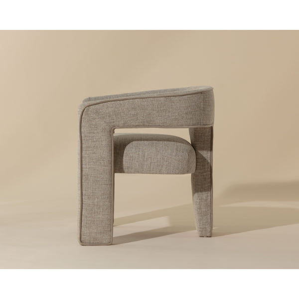 Krasner Dining Armchair - Rhapsody Sand
