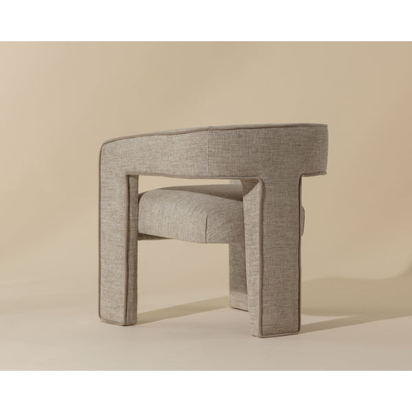 Krasner Dining Armchair - Rhapsody Sand
