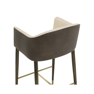 Kylin Barstool - Dillon Cream / Bravo Ash