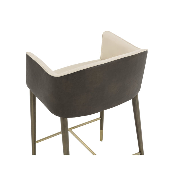 Kylin Counter Stool - Dillon Cream / Bravo Ash