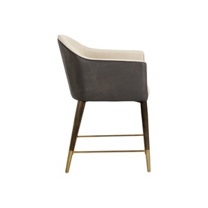 Kylin Dining Armchair - Dillon Cream / Bravo Ash