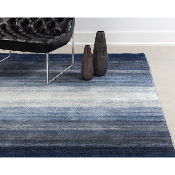 Lagos Hand Loomed Rug - Blue - 5' X 8'