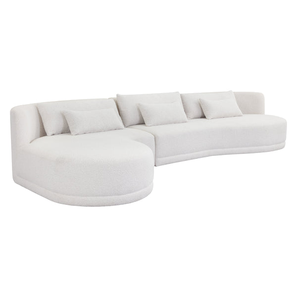Laken Sofa Chaise Laf - Copenhagen White