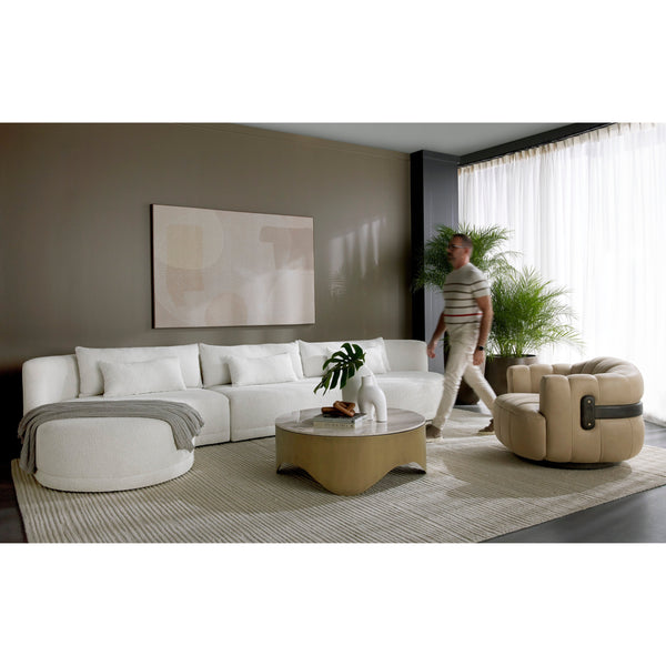 Laken Sofa Chaise Laf - Copenhagen White