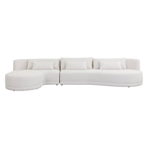 Laken Sofa Chaise Laf - Copenhagen White