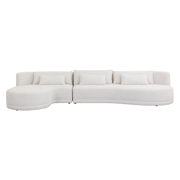 Laken Sofa Chaise Laf - Copenhagen White