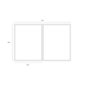 Lakeside Views (Set Of 2) - 36" X 48" - Black Floater Frame