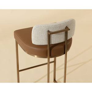 Larissa Barstool - Napa Cognac / Rhea Light Barley