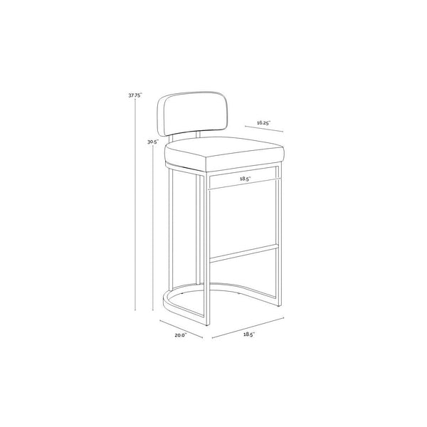 Larissa Barstool - Napa Cognac / Rhea Light Barley