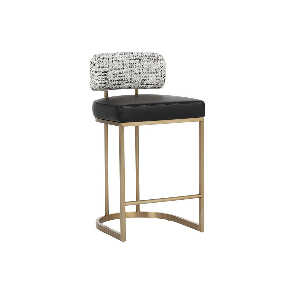 Larissa Counter Stool - Bravo Black / Halton Birch