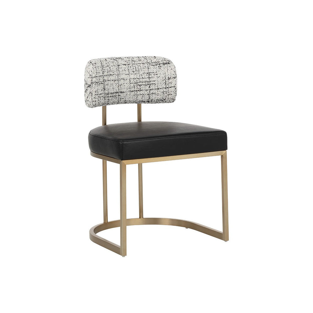 Larissa Dining Chair - Bravo Black / Halton Birch