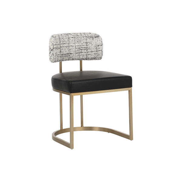 Larissa Dining Chair - Bravo Black / Halton Birch
