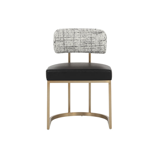 Larissa Dining Chair - Bravo Black / Halton Birch