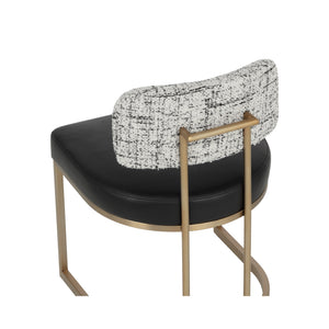 Larissa Dining Chair - Bravo Black / Halton Birch