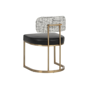 Larissa Dining Chair - Bravo Black / Halton Birch