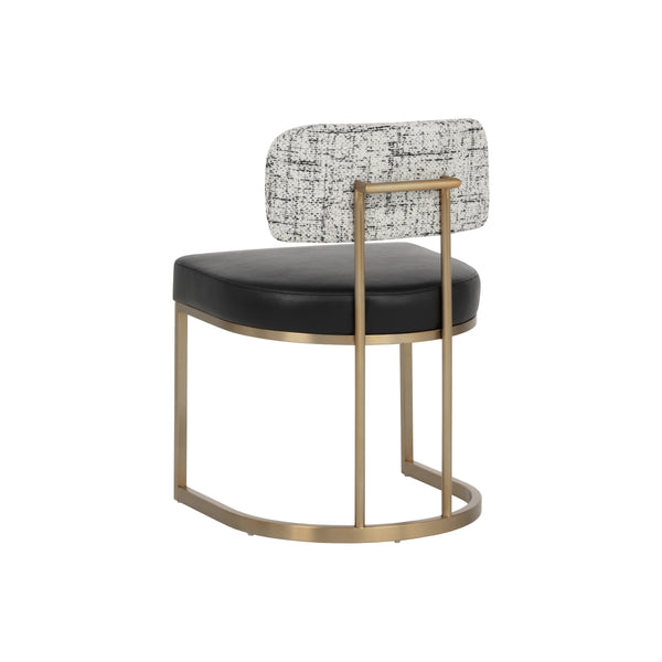 Larissa Dining Chair - Bravo Black / Halton Birch