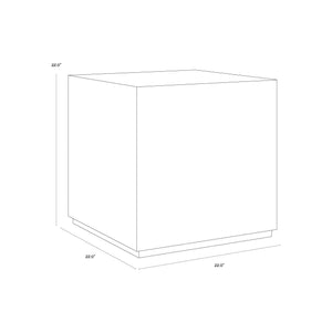 Laros End Table - Crema Breccia