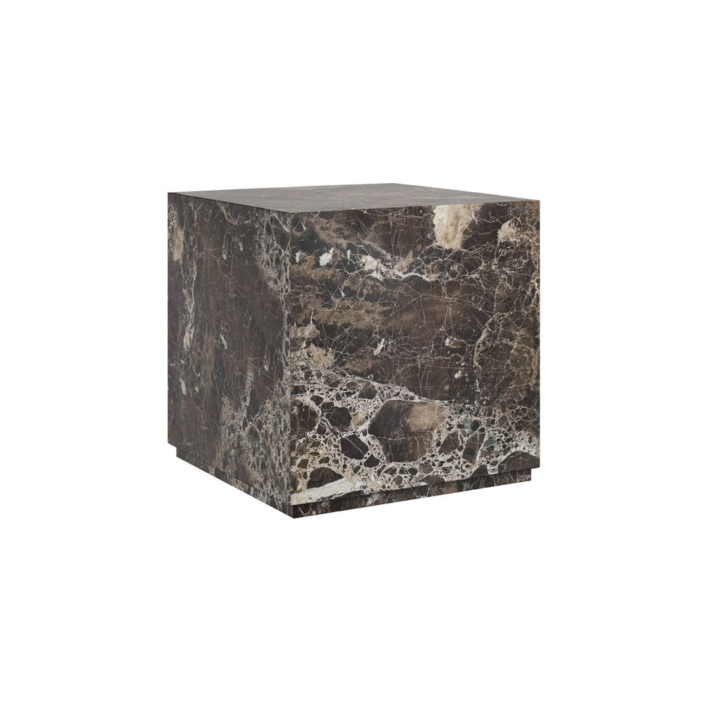 Laros End Table - Dark Emperador