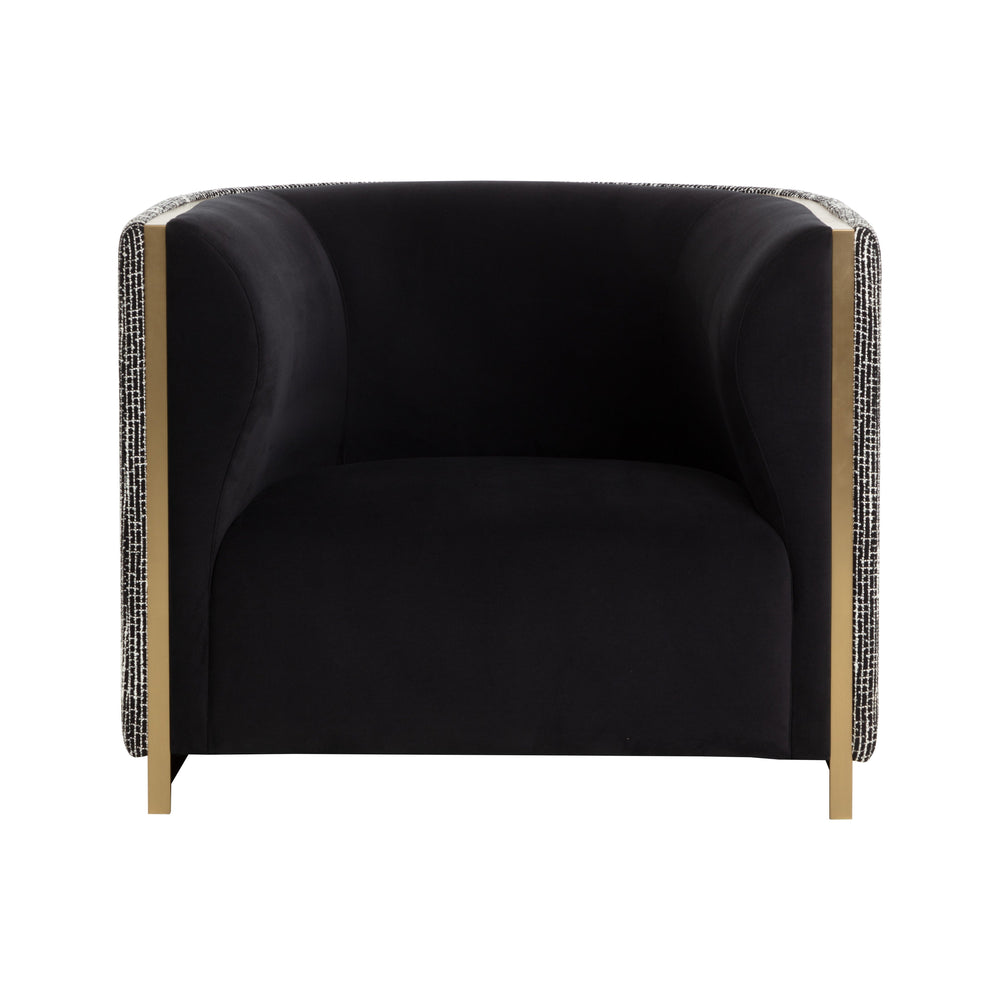 Larron Armchair - Abbington Black / Hobbes Night