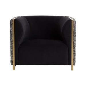 Larron Armchair - Abbington Black / Hobbes Night