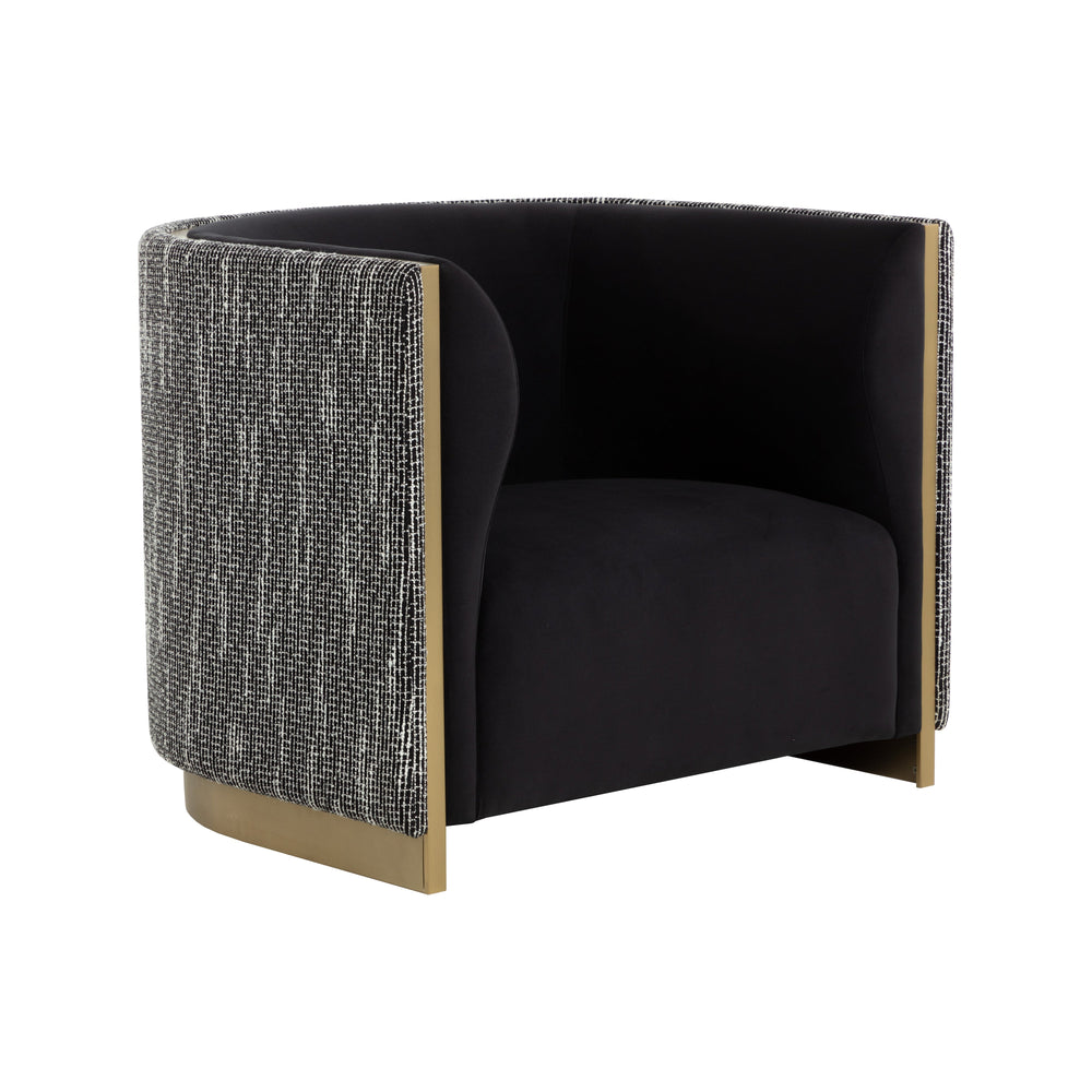 Larron Armchair - Abbington Black / Hobbes Night