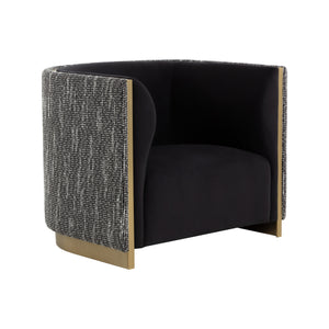 Larron Armchair - Abbington Black / Hobbes Night