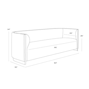 Larron Sofa - Rhea Light Barley