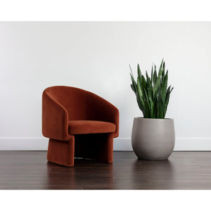 Lauryn Lounge Chair - Meg Rust