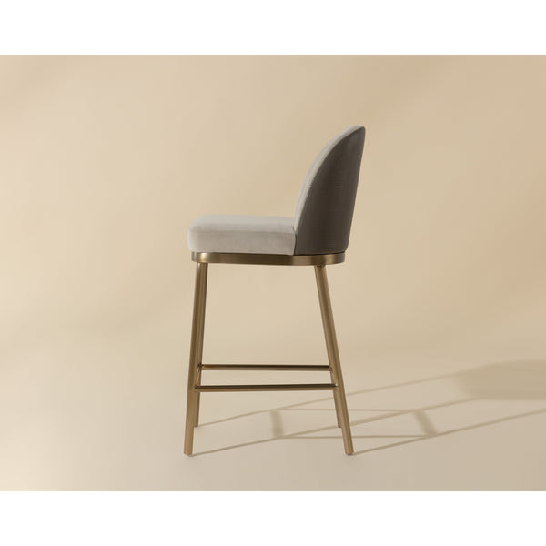 Lavania Counter Stool - Meg Taupe / Porcini Taupe