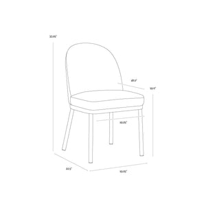 Lavania Dining Chair - Meg Taupe / Porcini Taupe
