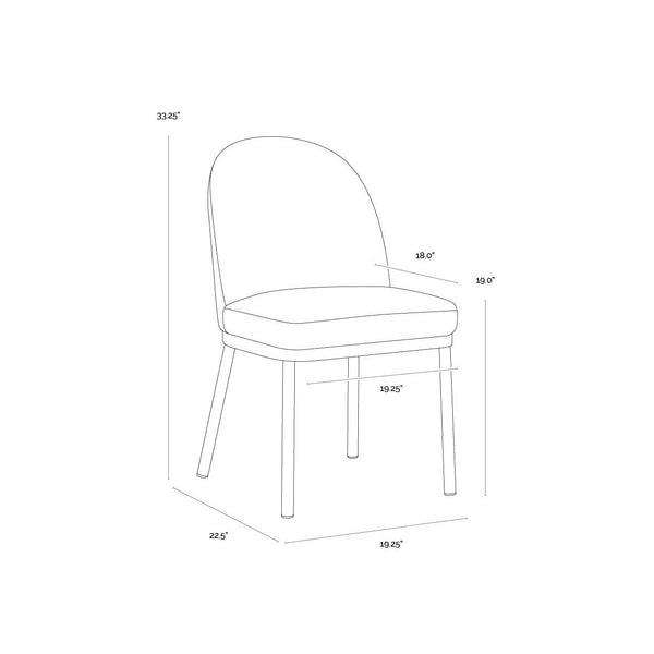Lavania Dining Chair - Meg Taupe / Porcini Taupe