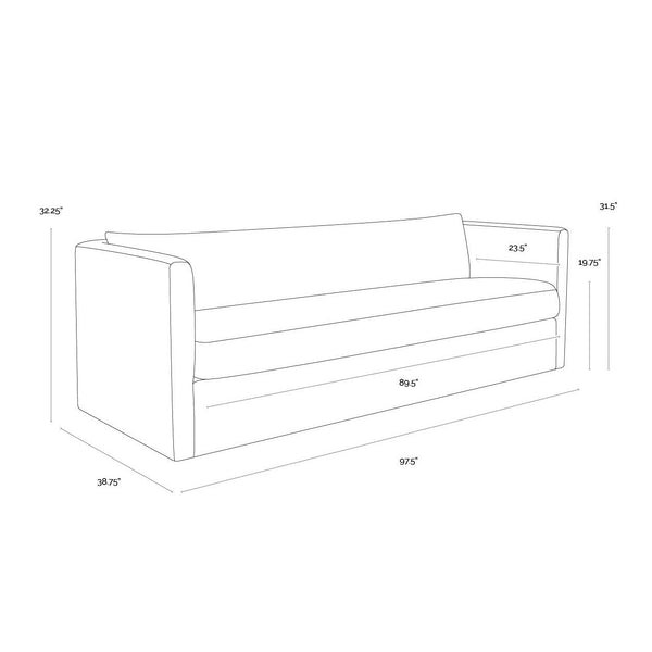 Leander Sofa - Danny Cream