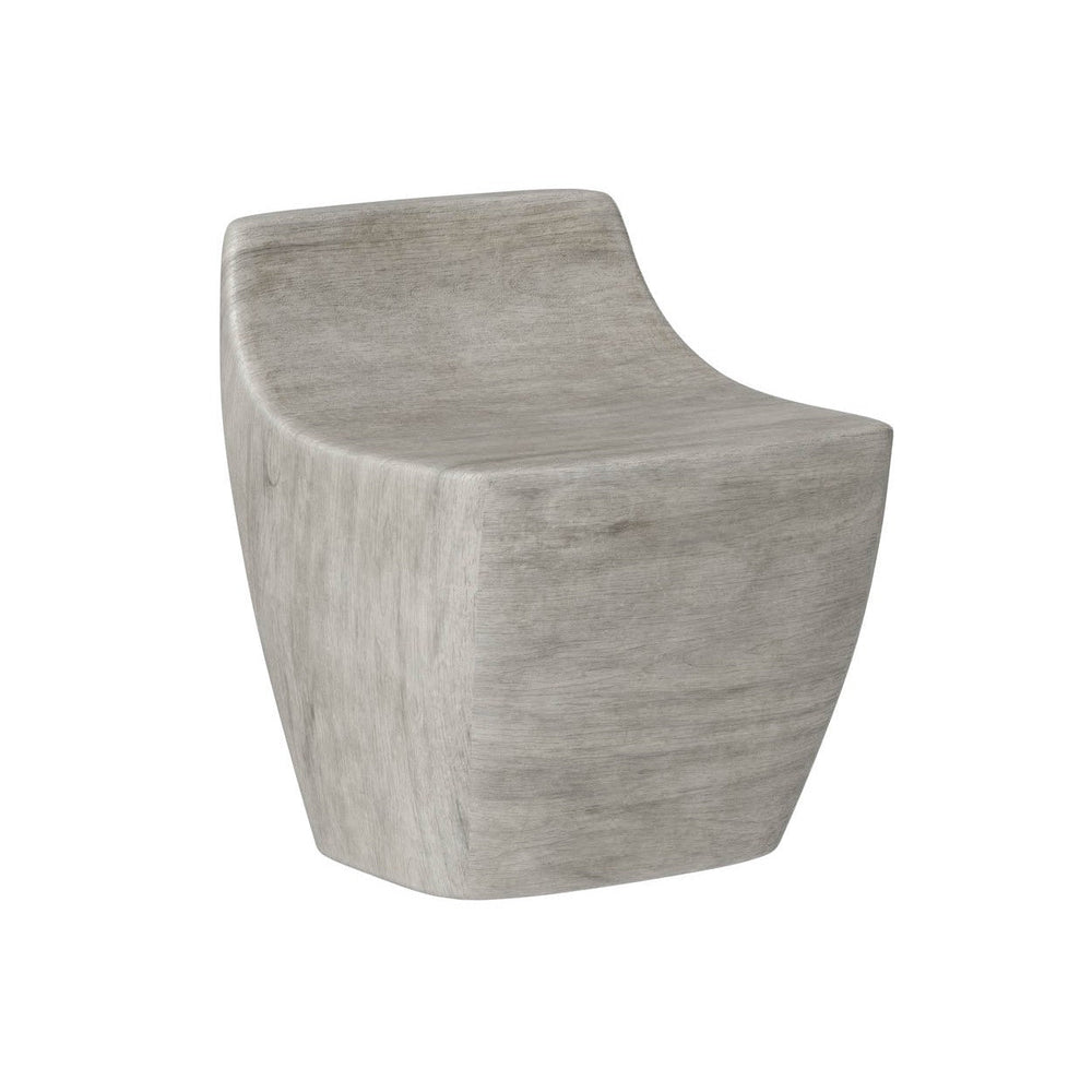 Ledger Stool - Ash Grey Wood Look