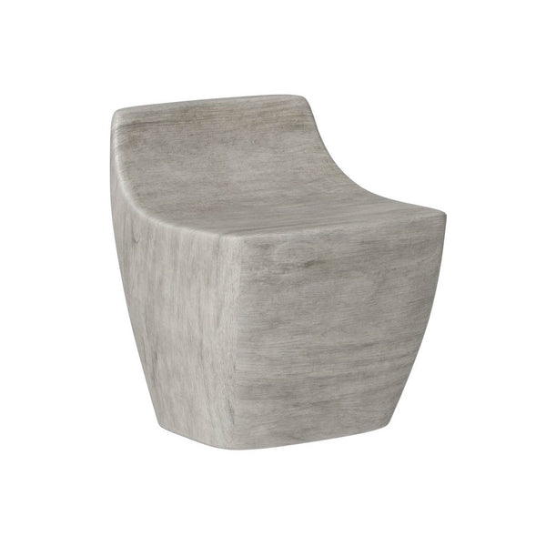 Ledger Stool - Ash Grey Wood Look
