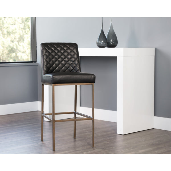 Leighland Barstool - Coal Black