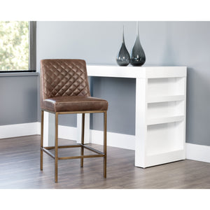 Leighland Counter Stool - Havana Dark Brown