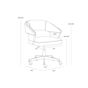 Leonce Office Chair - Bravo Metal