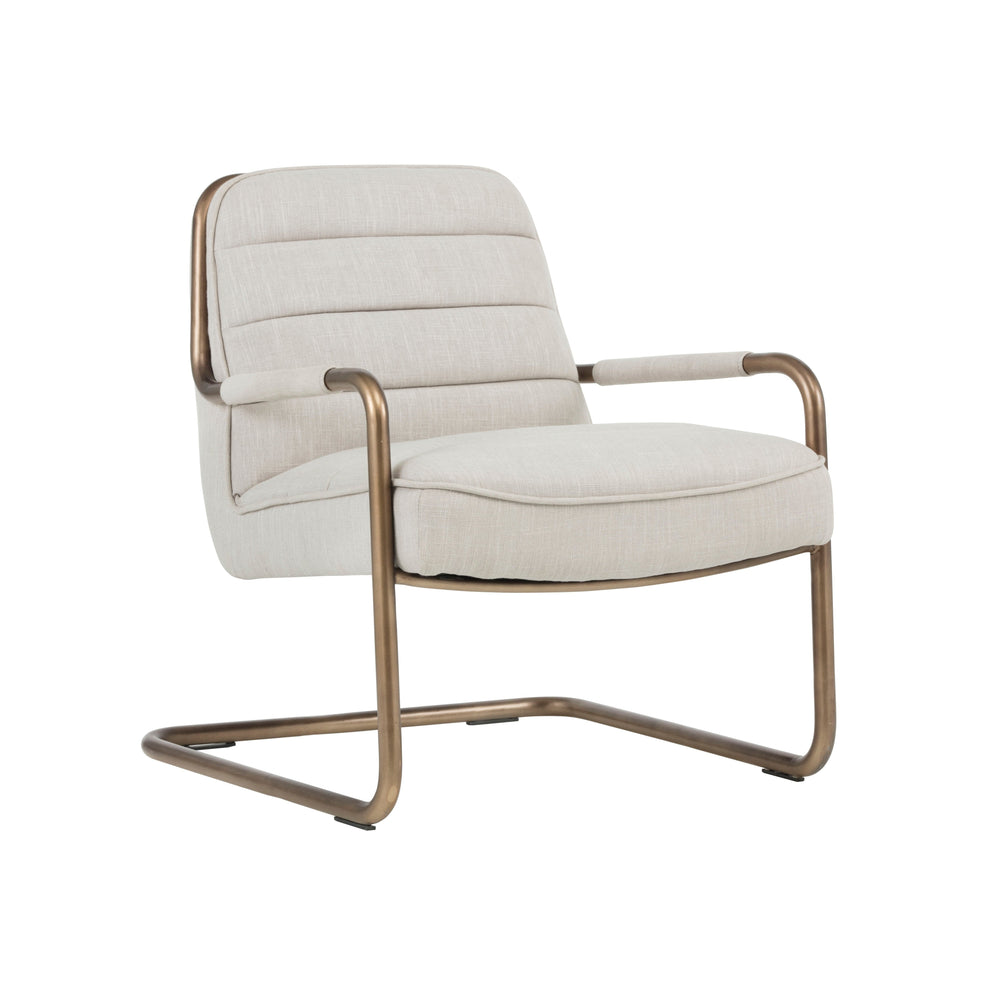 Lincoln Lounge Chair - Beige Linen