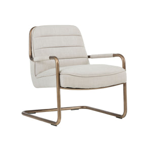 Lincoln Lounge Chair - Beige Linen