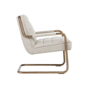 Lincoln Lounge Chair - Beige Linen