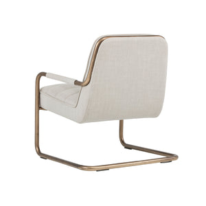 Lincoln Lounge Chair - Beige Linen