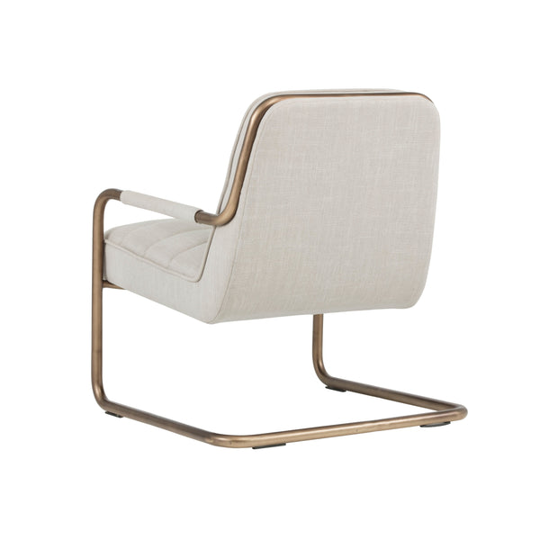 Lincoln Lounge Chair - Beige Linen