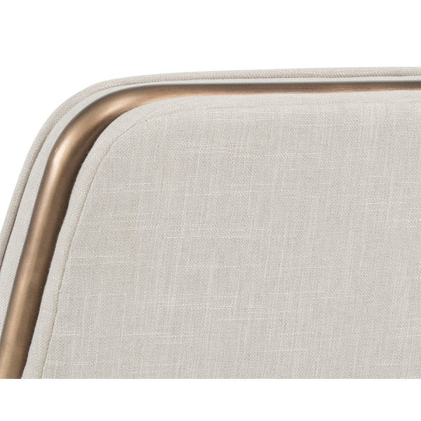 Lincoln Lounge Chair - Beige Linen
