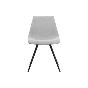 Lipa Dining Chair - Black - Belfast Heather Grey / Rosemary